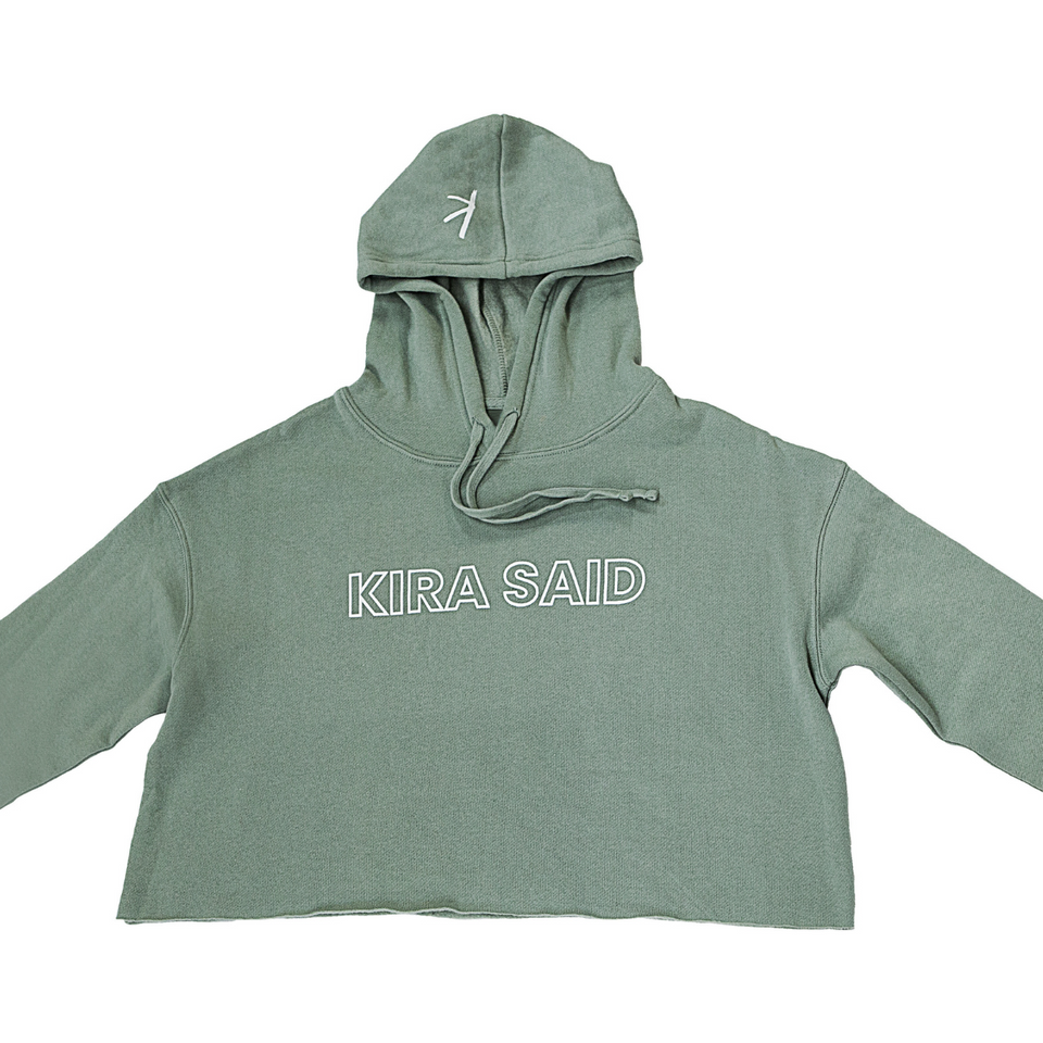 "Kira Said" Cropped Hoodie