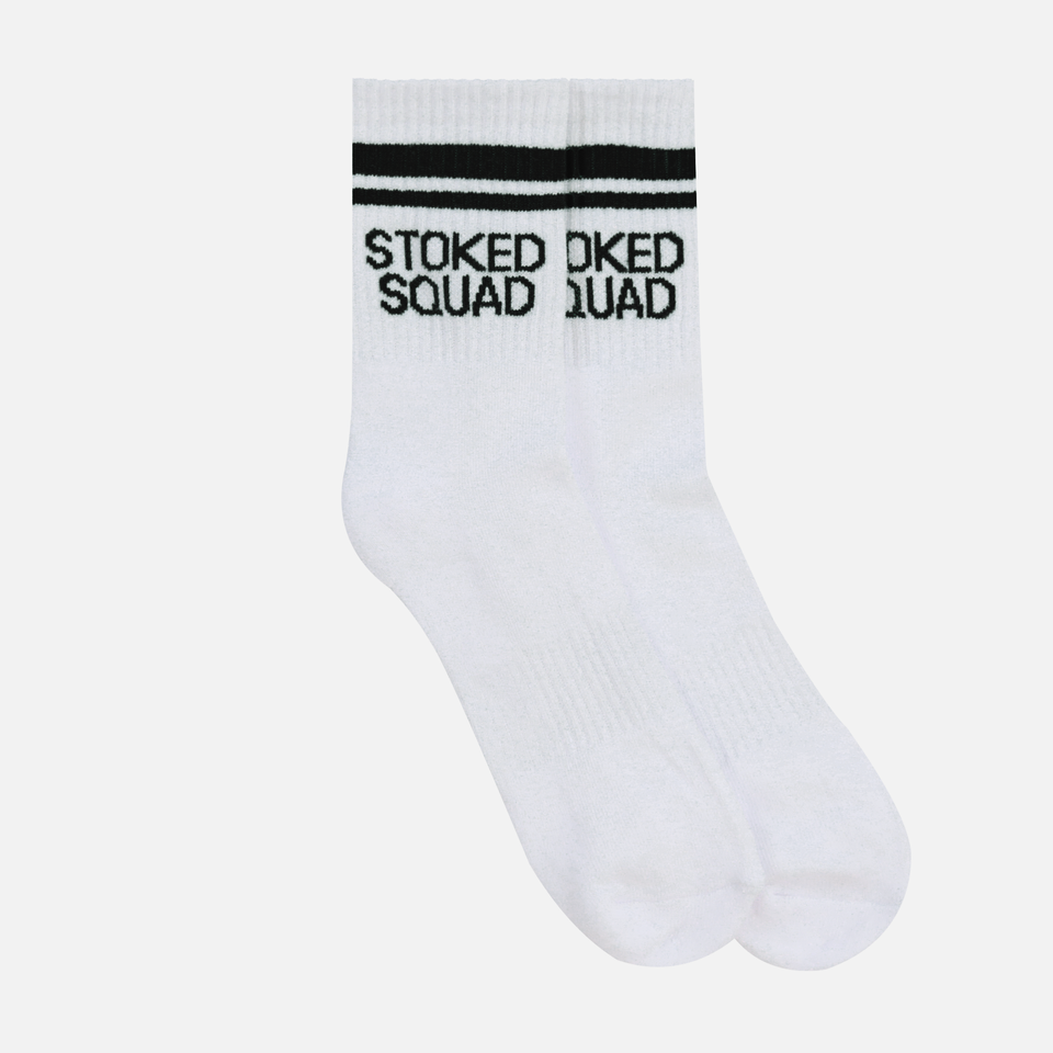 Stoked Socks (White)