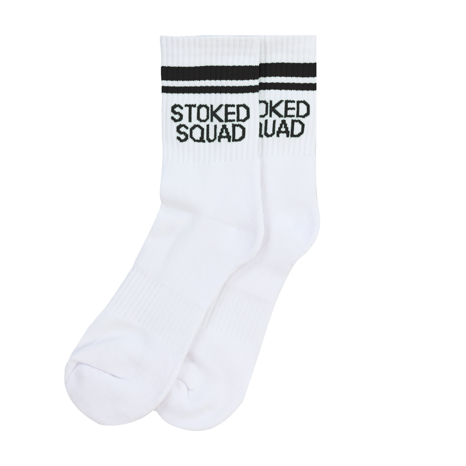 Stoked Socks (White)